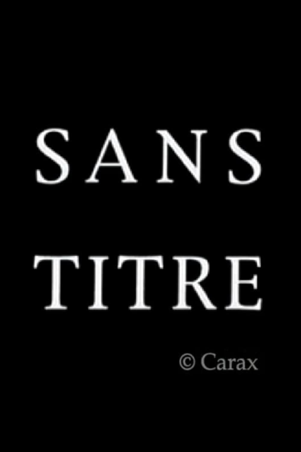 Постер Sans titre